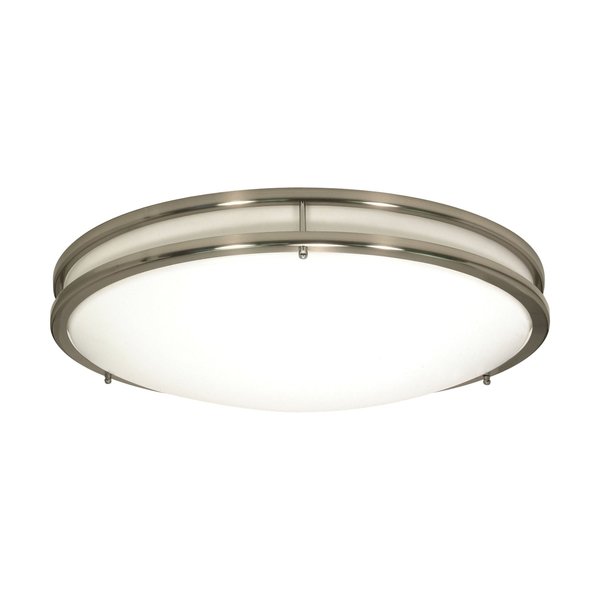 Nuvo Lighting Glamour LED 24 in. Flush Mount - Brushed Nickel - CCT Select 3/4/5K 62/1638